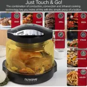 NUWAVE Oven Pro Plus Model 20602 W/ Extender Ring(kit2) And Power Dome