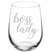 Boss Lady Stemmed 10oz / 20oz / Stemless Wine Glass