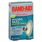Band-Aid Hydro Seal Blister Heels Hydrocolloid Gel Bandages 6 Each By Band-Aid
