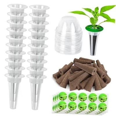 Garden Seed Pods, 48pcs Hydroponic Pods Kit:Grow Anything Kit with 12 Grow