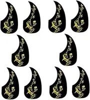 COMNESTBI 10Pcs Guitar Protective Plate for Acoustic Guitar Scratch Resistant Pickguard Durable Guitar Accessories for Musicians and Home Use