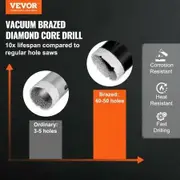 Diamond Core Drill Bit Set, 8 PCS 6/8/10/13/19/25/32/50mm Diamond Hole Saw Kit, with Finger Milling Bit Saw Blade and Storage Case for Dry and Wet, Diamond Drill Bits for Tile Ceramic