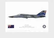 Warhead Illustrated F-111C 1 Sqn RAAF A8-131 30 Yrs Anni Scheme Aircraft Print