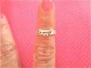 Pig sterling silver toe ring