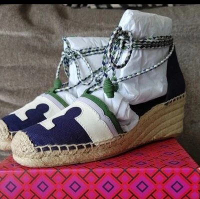 Tory Burch Laguna espadrille wedge size 8