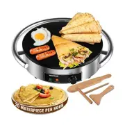 WantJoin Commercial Electric Crepe Maker 16 Inch 110V Non-Stick 1700W Electri...