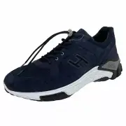 B67 sneakers uomo HOGAN H477 URBAN TREK suede blue shoes men