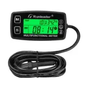 Digital RPM Tach Hour Meter Temperature Gauge for Gas Engine Motorcycle Marine