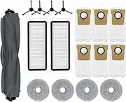 HMHAMA Replacement Accessories Kits for Dreame L20 Ultra Robot Vacuum Cleaner, 1 Roller Brush, 2 Hepa Filter, 4 Side Brush, 4 Mop Cloth, 6 Dust Bags
