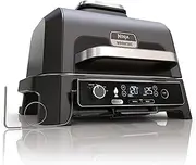 [NINJA] Woodfire Pro XL Outdoor Electric BBQ Grill & Smoker, Table Top Air Fryer, Includes Non-Stick Grill Grate & Crisper Basket, OG850ANZ, Black
