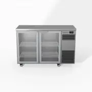 Skope BackBar 2 Glass Swing Door Fridge - BB.2.GSW - Stainless Steel - Right ...