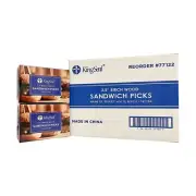 9000 Count | Natural Birch Wood Sandwich Picks, Appetizer Picks, Waxing Stick...