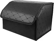 Anneome Auto Trunk Organizer Box Foldable Car Trunk Storage Multi Functional Vehicle Organizer for Clutter Car Interior Made with Durable Artificial