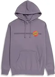 Santa Cruz Men's Pullover Hooded Sweatshirt Classic Dot Skate Sweatshirt