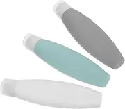 FELTECHELECTR 3pcs Silicone Travel Bottles: 150ml Leak Proof Liquid Squeezable Refillable Portable Travel Accessories Cosmetic Containers for Toiletries Shampoo