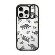 iPhone 16 Pro Impact Ring Stand Case MagSafe Compatible Leopard