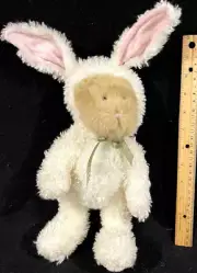 Boyds Bear Plushed Stuffed Animal 13" Mopsey White Rabbit Bunny costume 918670