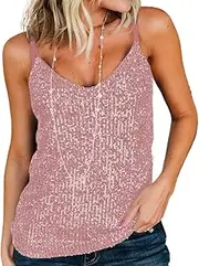 [AirMood] Women's Shimmer Sequin Sleeveless Top