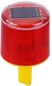 Solar LED Emergency Warning Flash Light Alarm Lamp for Road Boat Red Light