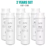 2 Years Set CF RO Water Filter Cartridge For SimPure Q3-600 Tankless RO System