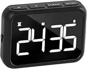 Garende Electronical Digital Kitchen Stopwatch USB Charging for Study Games Multifunction , Memory with Back Portable Loud Alarm , Black