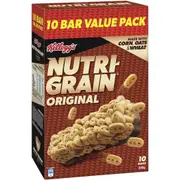 Kelloggs Nutri Grain Original Protein Breakfast Cereal Snack Bars 10 Pack