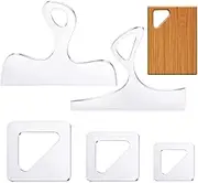 5 Pcs Router Templates for Woodworking Acrylic Templates Angled Curvy Tracing Stencils Guide Tools for Kitchen