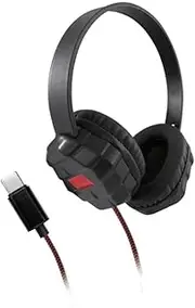 Shintaro Rugged Kids Headphones with USB-C, 40mm Drivers, Twistable Headband, Volume Cap, and 1.5M Cable for Smartphones, Tablets & PC