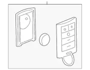 Genuine GM 4 Button Keyless Entry Remote Key Fob 25946298