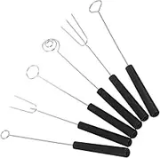 Alipis 6pcs Chocolate Making Kit Dessert Tools Chocolate Making Supplies Candy Dipping Fork Desert Forks Dipping Tools for Candy Making Chocolate Dipping Stainless Steel