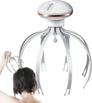 mivceklw Electric Octopus Scalp Massager, Cordless Head Scratcher, Deep Relaxation, Portabled Device, Rechargeable Claw Massager for Home and Travel Use, 6.06x6.06x6.89 in