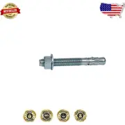 Zinc-Plated 5/8" x 6" Wedge Anchors for Reliable Concrete Installation - 20 Pack