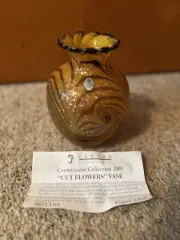 Fenton Dave Fetty “Cut Flowers” Vase #361 of 1450