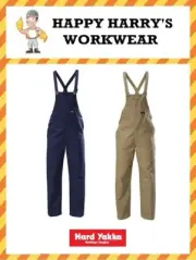 Hard Yakka Bib & Brace Cotton Drill Overall Y01010 NEW WITH TAGS!