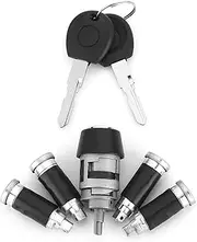 Door Lock Actuator 357905855A Car Ignition Lock Cylinder with Key for Transporter for T4 for Caravelle 1990-2000 2001 2002 2003 357905855B