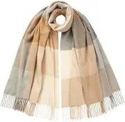 [Johnstons of Elgin] Johnstons WA56 RU7336 Official Cashmere Stole/Camel UK 74.8 x 27.6 inches (190 x 70 cm) (Free Size), RU7336/Camel, UK 190cm x 70cm (FREE サイズ)