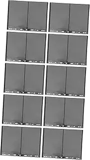 STOBOK 10pcs Stamp Collection Album Pvc Inserts for Stamps and Coins Double-sided Viewing Black Back for Collectors