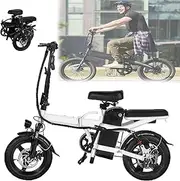 Adult Electric Tricycle Bicycle,20 Inch Folding Electric Bicycle,48V 12ah/20ah,20Mil Per Hour,Endurance 40Km,Climbing 20°,Torque 100Nm,For Commuting,12AH