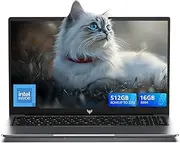 ACEMAGIC Laptop 16 Inch 16GB DDR4 512GB SSD, in-tel N97 (up to 3.6GHz) Notebook, 1920 x 1200 IPS Full HD, Portable Metal Case, WiFi6, BT5.0, 3 x USB3.2, HDMI, Type C Office