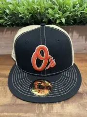 New Era 59Fifty Baltimore Orioles 25th Anniversary Camden Yards Hat Size 7 1/4