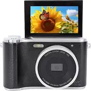 4K Digital Camera with 3 Inch Flip Screen & Wide Angle Lens, 64MP Autofocus Vlogging Camera for Photography and Video, 16X Zoom Anti-Shake Portable Camera for Teens Adult (Black)