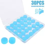 30pcs Silicone Ear Plugs Reusable Silicone Earplugs for Sleeping Swimming$♚