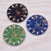 29mm Green Luminous Watch Dial Black Blue Fit NH35 NH36 Movement Accessories