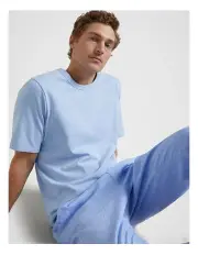 [Fine Day] Essentials Cotton T Shirt in Light Blue
