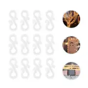 48 Pcs Xmas Supplies Christmas Ornament Hooks Gutter Clips String Lights