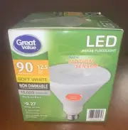 NIB One Great Value Motion Sensor LED PAR 38 FloodLight Soft White Non Dimmable