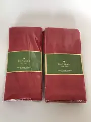 Kate Spade New York All The Trimmings - Set of 8 Napkins - Cranberry Red NWT