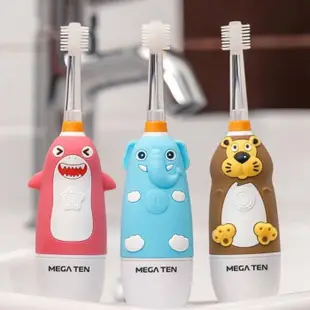 日本 VIVATEC Mega Ten 幼童電動牙刷 360度 纖柔刷毛兒童牙刷 頂級款 寶寶牙刷 6008