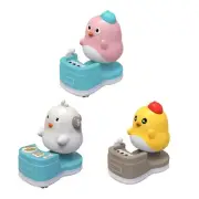 Toy Chicken Clock Gear Baby Car Toy Press Sliding Car Model Easter Basket Filler