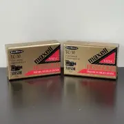 2 Maxell TC-30 VHS-C HGX Gold Camcorder Tapes Videocassette NEW SEALED Japan